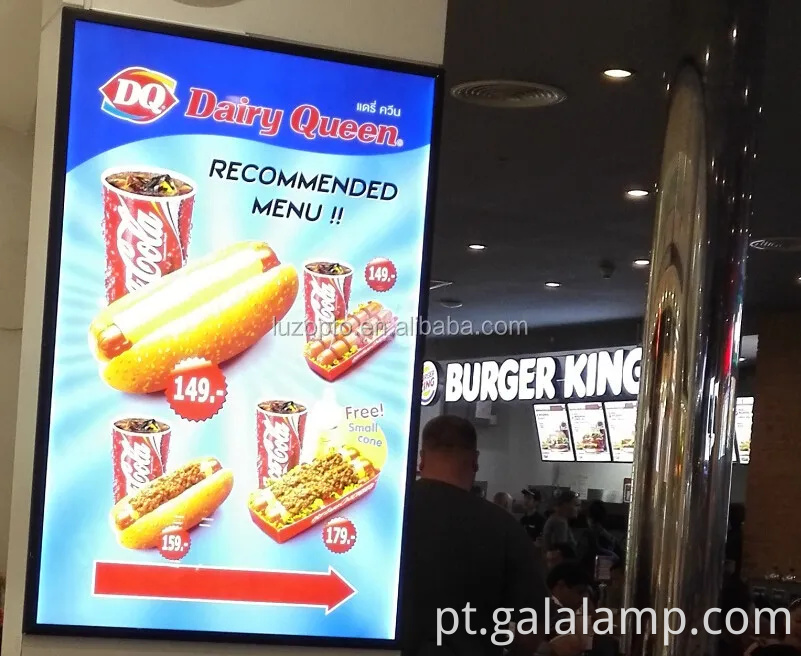 LED LED POSTER PULHOREMENT LIGHT CAIXA SNAP LAMP